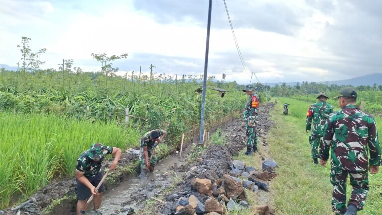 Pastikan Manfaat Tepat Sasaran, Dandim 0825/Banyuwangi Tinjau Langsung Sumur Bor dan Irigasi TMMD ke-125 di Siliragung