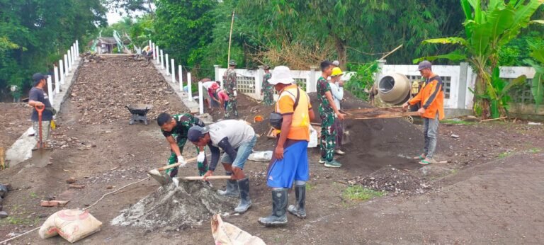 TMMD 125 Kodim 0825/Banyuwangi Genjot Pengerjaan Jembatan Penghubung Demi Kelancaran Akses Warga