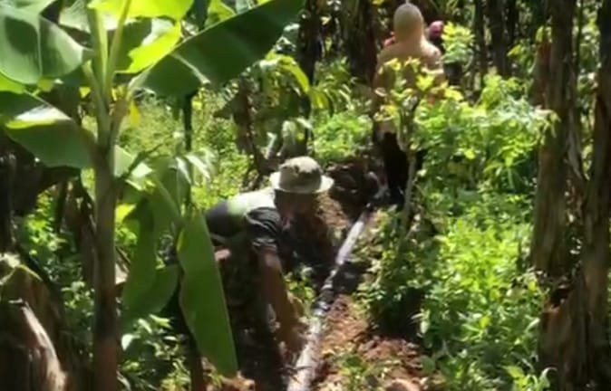 TMMD 126, Pipanisasi Lebakharjo Capai 80 Persen