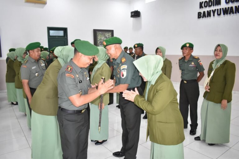 Serah Terima Jabatan Danramil Kodim 0825: Dandim Banyuwangi Segarkan Struktur Komando Teritorial