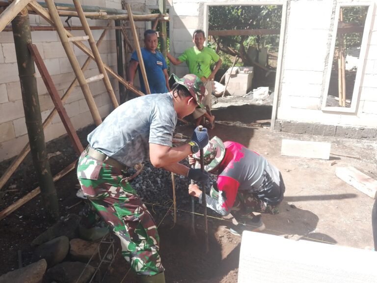 Kolaborasi Matra TNI dan Sinergi Kuat dalam TMMD ke-128 Kodim 0820 Probolinggo.