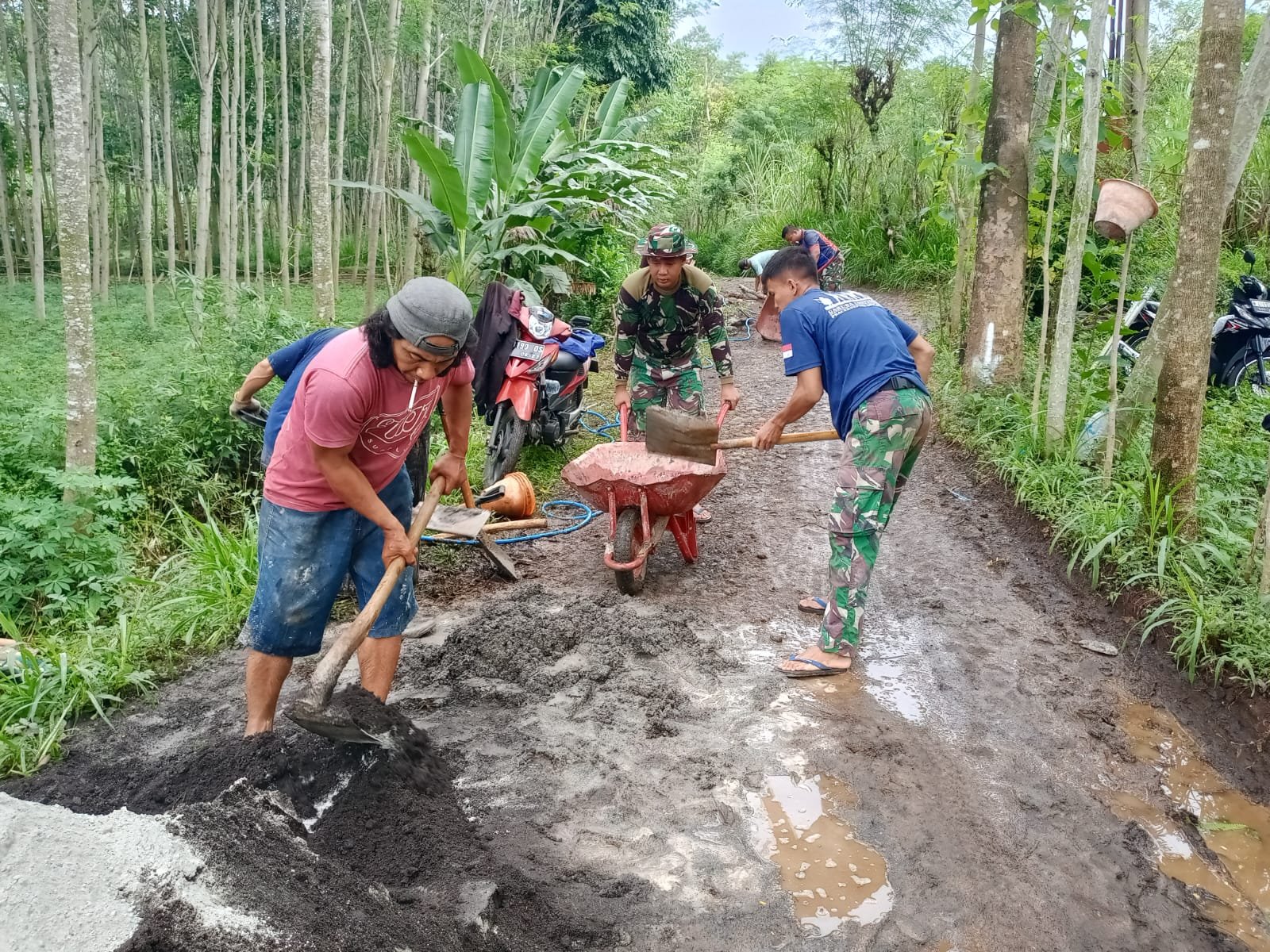 Progres TMMD Ke-128 Capai Tahap Akhir, Pembangunan TPT Tinggal 2 Titik. 