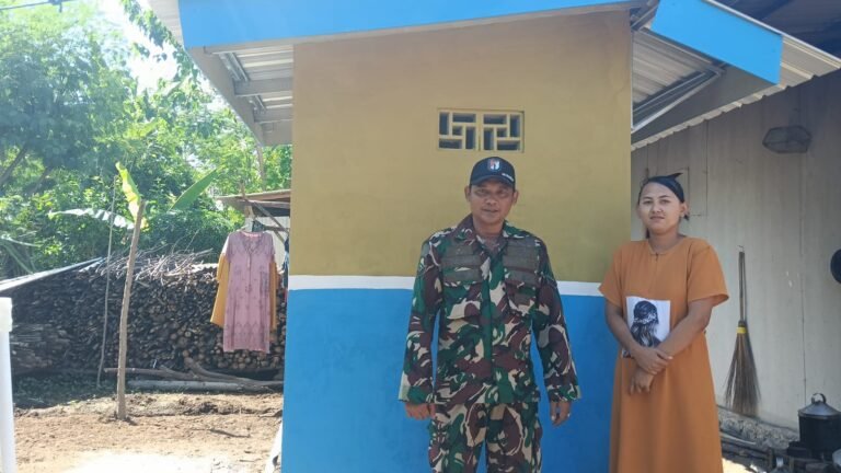Pembangunan 15 Unit Tangki Septik Individual TMMD Ke-128 di Desa Brabe Rampung 100 Persen. 